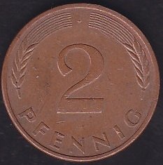 Almanya 2 Pfennig 1983 J