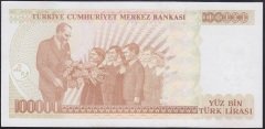 7.EMİSYON 3.TERTİP 100000 LİRA H53 931889 ÇİLALTI