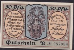 ALMANYA 50 PFENNİNG NOTGELD 1921 ÇİL