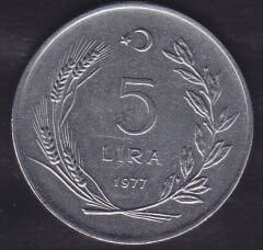 1977 Yılı 5 Lira