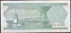 6.Emisyon 2.Tertip 10 Lira L45 093532 Çilaltı
