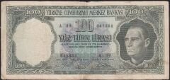 5.Emisyon 5.Tertip 100 Lira A89 045888 Çok Temiz
