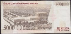 7.Emisyon 5 000 000 Lira H40 754771 Çok Temiz+