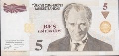 8.Emisyon 5 YTL B56 657444 Çil