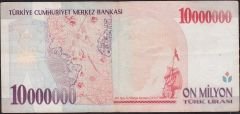 7.Emisyon 10 000 000 Lira A40 515737 Çok Temiz