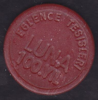 Luna 100.yıl Lunapark Jetonu Kırmızı
