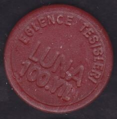 Luna 100.yıl Lunapark Jetonu Kırmızı