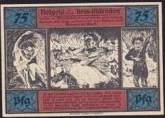 Almanya 75 Pfennig Notgeld 1921 Çil