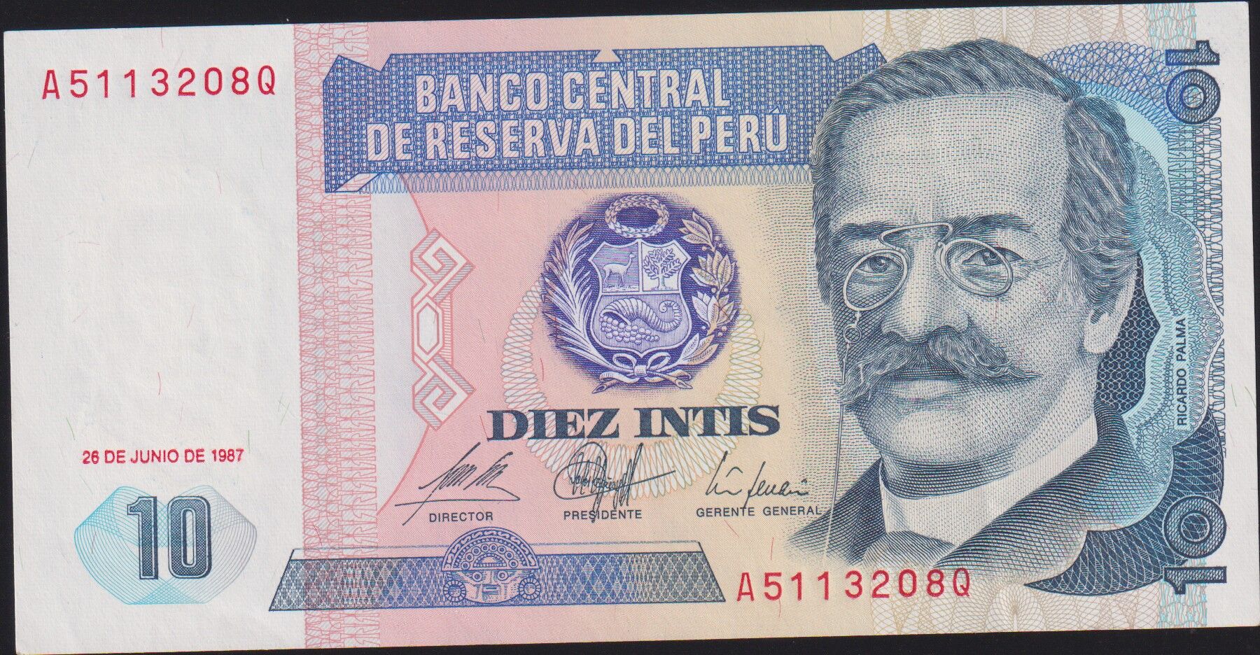 Peru 10 İntis 1987 Çilaltı Pick 129