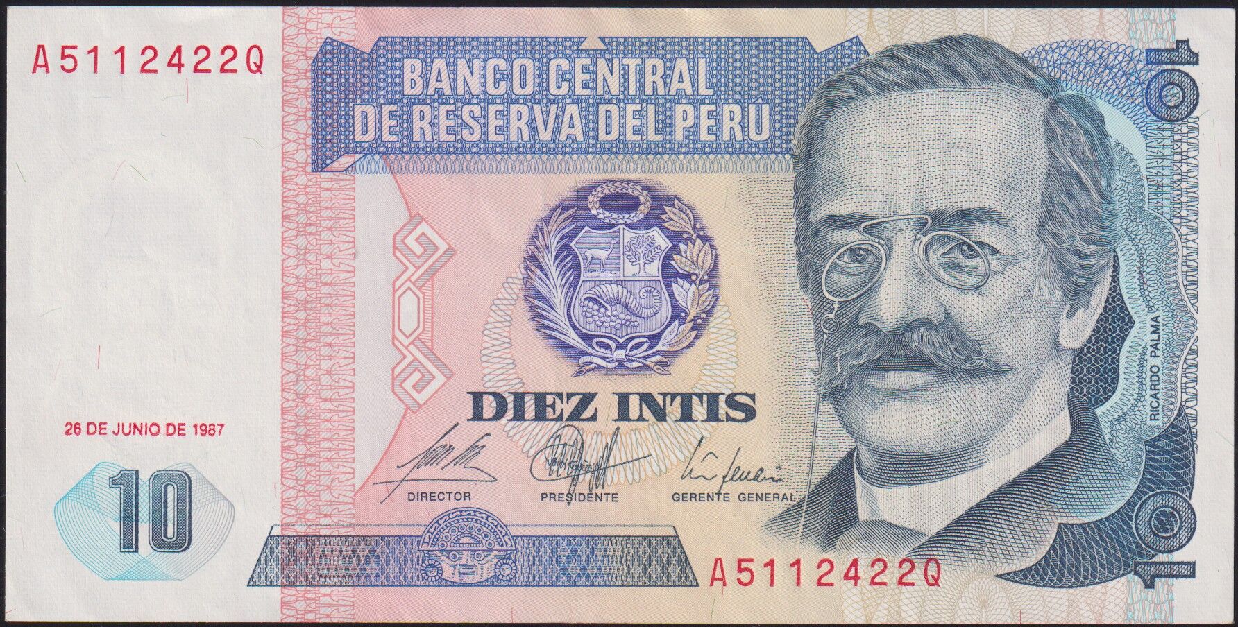 Peru 10 İntis 1987 Ççt Çilaltı Pick 129