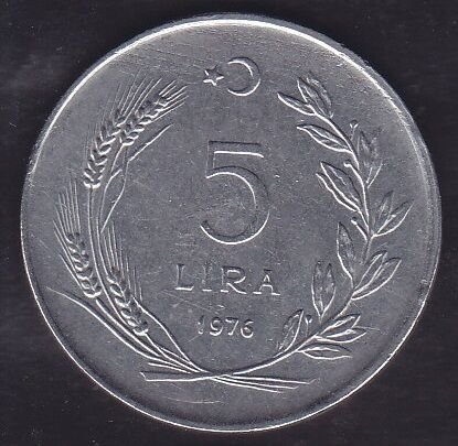 1976 Yılı 5 Lira