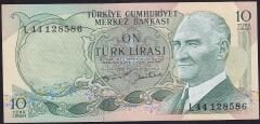 6.Emisyon 2.Tertip 10 Lira L44 128586 Çilaltı