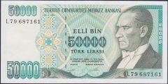 7.Emisyon 2.Tertip 50000 Lira L79 687161 Çilaltı