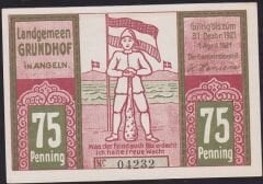 Almanya 75 Pfennig Notgeld 1921 Çil