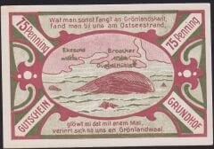 Almanya 75 Pfennig Notgeld 1921 Çil