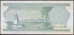 6.Emisyon 2.Tertip 10 Lira L35 215122 Çilaltı Çil