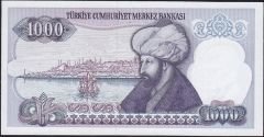 7.Emisyon 2.Tertip 1000 Lira J12 969085 Çil