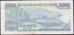 Vietnam 5000 Dong 1991 Çok Temiz