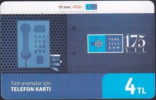 TÜRK TELEKOM 4 TL 175.YIL - SKT EKİM 2017