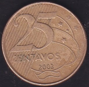 Brezilya 25 Centavos 2002
