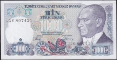 7.Emisyon 2.Tertip 1000 Lira J20 807421 Çilaltı Çil