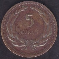 1950 Yılı 5 Kuruş Çok Temiz