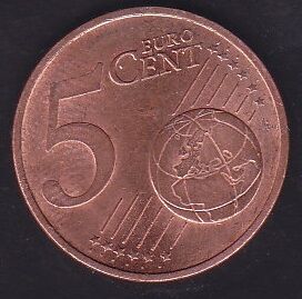 Avrupa Birliği 5 Euro Cent 2018 D Almanya
