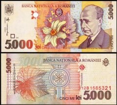 Romanya 5000 Lei 1998 Çil Pick 107