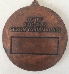 TÜRKİYE KANARYA VE KAFES KUŞLARI FEDERASYONU MADALYA BEŞİNCİ 7 CM