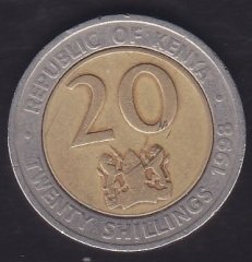 KENYA 20 SHİLLİNG 1998