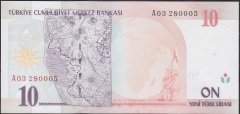8.Emisyon 10 YTL A03 280005 Çil