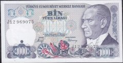 7.Emisyon 2.Tertip 1000 Lira J12 969075 Çilaltı Çil