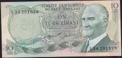 6.Emisyon 2.Tertip 10 Lira L34 291878 Çil