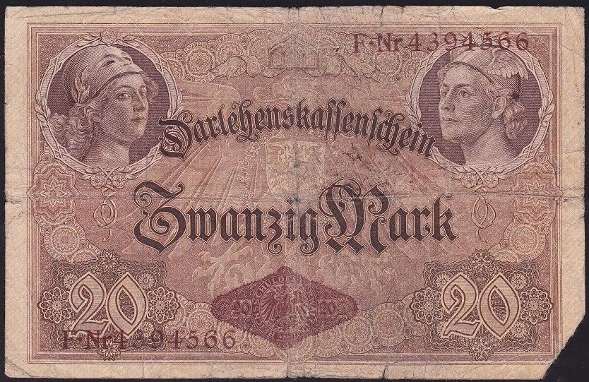 Almanya 20 Mark 1914 Haliyle