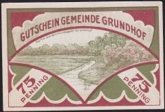 Almanya 75 Pfennig Notgeld 1921 Çil