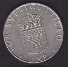 İsveç 1 Kron 1977