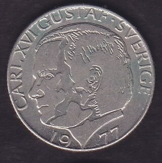 İsveç 1 Kron 1977