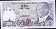 7.Emisyon 2.Tertip 1000 Lira J06 725238 Çil