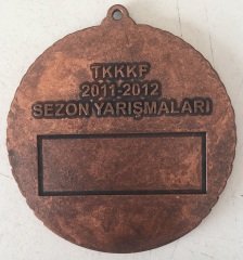 TÜRKİYE KANARYA VE KAFES KUŞLARI FEDERASYONU MADALYA ÜÇÜNCÜ 7 CM