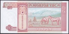 MOĞOLİSTAN 20 TUGRİK 1993 ÇİL ( 555 )