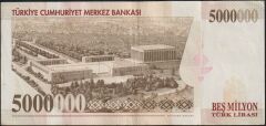 7.Emisyon 5 000 000 Lira I51 049090 Çok Temiz+