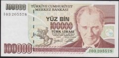 7.EMİSYON 3.TERTİP 100000 LİRA I03 205578 ÇİLALTI