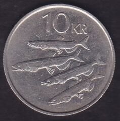 İzlanda 10 Kronur 1987