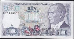 7.Emisyon 2.Tertip 1000 Lira I82 188563 Çok Çok Temiz+