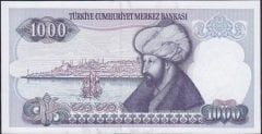 7.Emisyon 2.Tertip 1000 Lira J07 023621 Çil