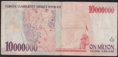 7.Emisyon 10 000 000 Lira A33 693879 Çok Temiz