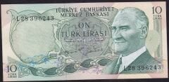 6.Emisyon 2.Tertip 10 Lira L28 396243 Çil