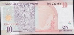 8.Emisyon 10 YTL H04 227988 Çil