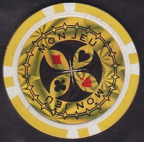 TEXAS HOLDEM POKER FİŞİ MON JEU SARI