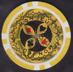 TEXAS HOLDEM POKER FİŞİ MON JEU SARI